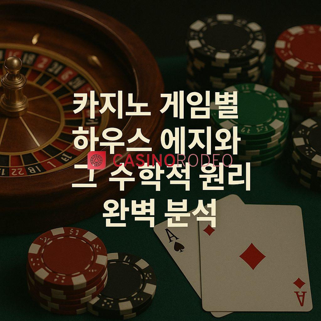 카지노 게임별 수학적 원리